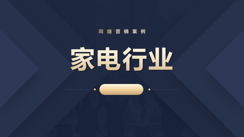 佛山家电行业网络营销案例：魄力与机遇